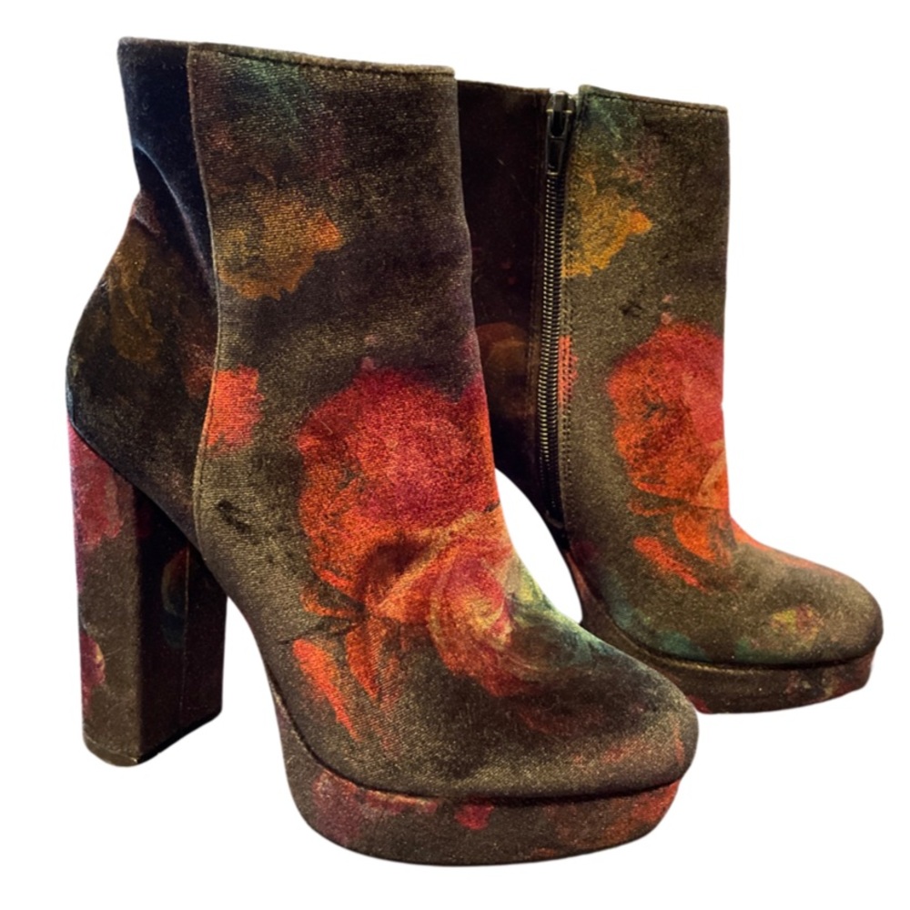 Madden Girl | Floral Velvet Boots